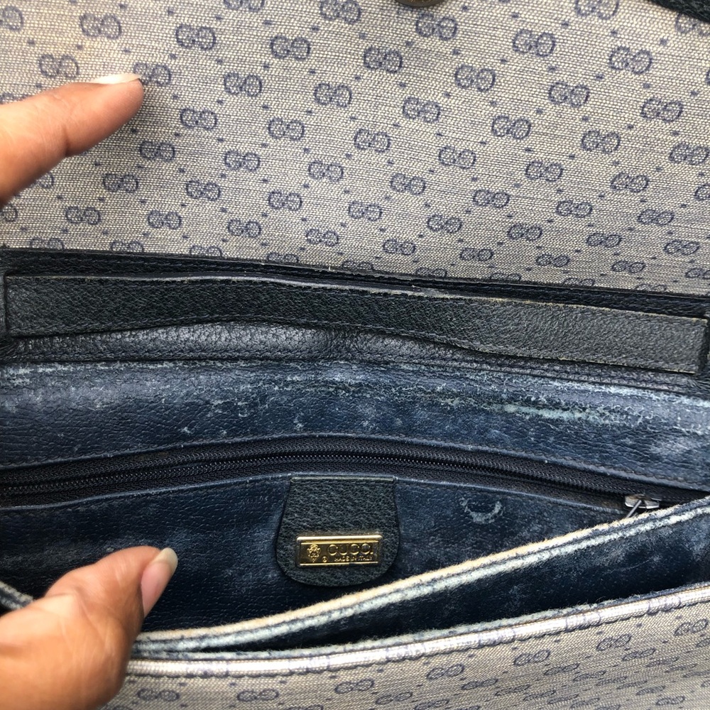 Gucci Black and Cream Shoulder Bag - Picture 7 of 11